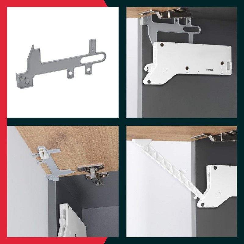 KOTARBAU® Universal Flap Fitting Lift II White PVC Flap Holder