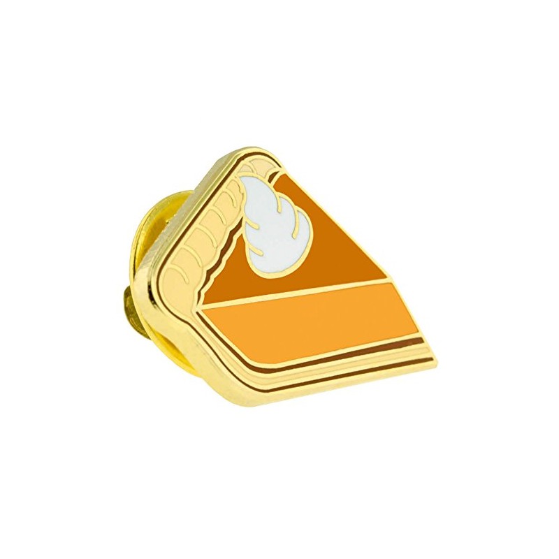 PinMart's Pumpkin Pie Slice Autumn Dessert Food Enamel Lapel Pin