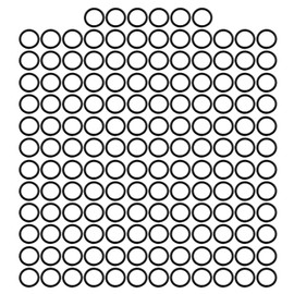 1/2'' Metal O-Ring Buckle Connector Round Loops Non Welded for Bags Webbing Purse and Belt Straps, Black, Pack of 150