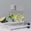 yesSMI 1Pc Slim Square Travel Water Bottle, Flat Drink Cup,