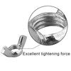 Pack of 100 Wing Nuts Assortment Kit, Stainless Steel Wing