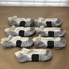 WANDER Men's Athletic Running Socks 7 Pairs Thick Cushion Ankle Socks SZ-L
