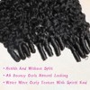 Extensiones de cabello humano rizado birmano con ondas al agua,