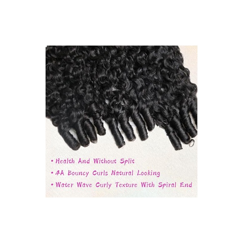 Extensiones de cabello humano rizado birmano con ondas al agua,