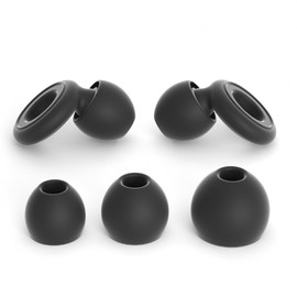 EDATOFLY Sleep Earplugs – 26dB Noise Cancelling, Super Soft Reusable Ear Plugs for Sleeping & Side Sleepers, Hypoallergenic with Travel Case & 8 Ear Tips (XS/S/M/L) – Midnight Black
