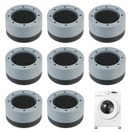 UFOGIFF 8PCS Washing Machine Feet Pads, Anti-Slip, Shock Absorbing, Noise Reducing Furniture & Appliance Floor Protector Pads, Rubber & Felt Pad, Vibration & Noise Reduction for Appliances
