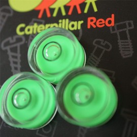 3 x Professional Spirit Bubble Level (in Green) with Metal Ball Guide/Small Mini Bullseye Vial Round Circular (Supplied with a Gift Box)