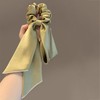TUCEWP Scarf Scrunchies for Women Girls Green French Knotted Hair
