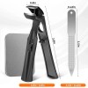 DRMODE Toenail Clippers for Seniors Thick Toenails 2024 Upgrade Angled