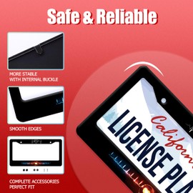 Jesus Heart Rate line License Plate Frame Christian Religious License Plate Frames Stainless Steel Accessories Cars Decor with 2 Holes and Screws Fits Standard US CA Vehicles Size 12.2 x 6 Inches
