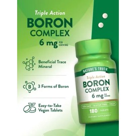 Nature's Truth Suplemento De Complejo De Boro Triple Accion