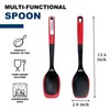 Multi-Functional Silicone Edge Cooking Spoon with Herb Stripper & Engraved