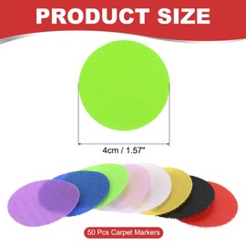 PATIKIL 1.6" Carpet Spot Markers, 50Pcs Circle Floor Dots Markers Carpet Spots for Teacher Classroom Decoration Elementary Preschool Supplies, Green