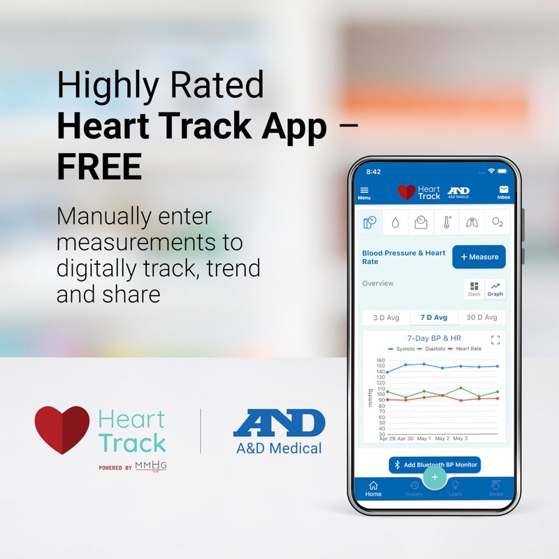 A&D Medical Essential Small Cuff Home Blood Pressure Monitor