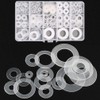 FEEIFOL Pack of 250 Nylon Washers Set Plastic Washers Flat