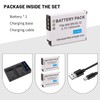 2-Pack EN-EL12 Battery with Charger for Nikon Coolpix A900 A1000