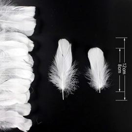 Feather Shower Feathers Plenty of 120 Decorative Feathers Wedding Wedding Birthday Party Craft Materials DIY Decorative Accessories (White)