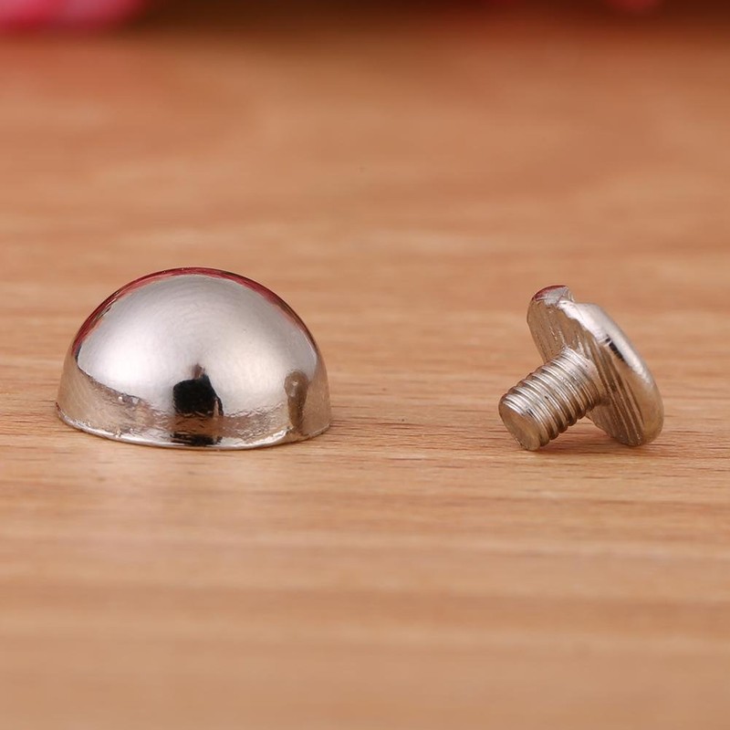 20pcs Rivets Studs, Screw Mushroom Rivets Buttons Dome Shape Rivets