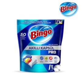 Bingo Akıllı Kapsül Pro Bulaşık Makinesi Deterjanı Tableti 50'li