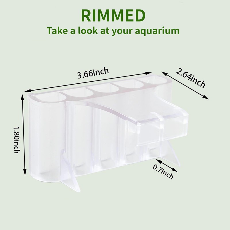 2 PCS Aquarium Plant Holder Top Hanging Fish Tank Plant