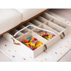 StorageWorks Shoe Organizer Under Bed for Closet, 2-Pack Ultra-thick Fabric
