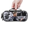Neymar Pencil Case, Large Capacity, Multi-functional, Stylish, Leather, Leather Pen