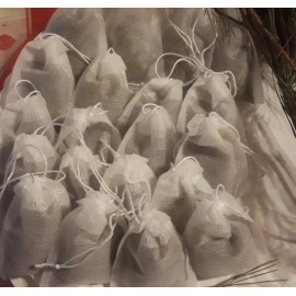 Homemade 25 Pc Lot: Organic Eastern White Pine Needle Tea Bags Suramin Fresh Harvest Tree