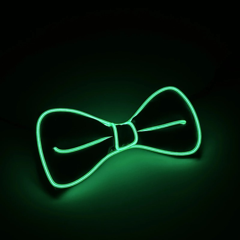 LED Light Up Suspenders with Bow Tie – Party Costume