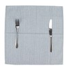 INFEI Narrow Striped Cotton Linen Blended Dinner Cloth Napkins -