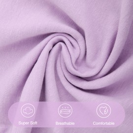 Mikccer Newborn Infant Baby Girl Clothes Outfits, Ruffle Romper Short Sleeve and Short Floral Pants Set with Headband Summer Outfit 3-6Months Purple