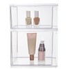 STORi Audrey Stackable Clear Bin Plastic Organizer Drawers | 2