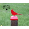 Madison Iron and Wood Cardinal Fence Post Cap, Redbird 4x4