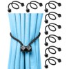 8 Packs Magnetic Curtain Tiebacks for Drapes, Decorative Drape Tie