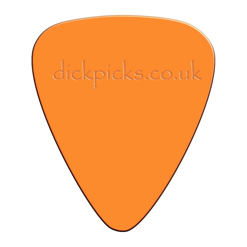 Orange Etched - Funny Novelty Guitar Picks - Electric &