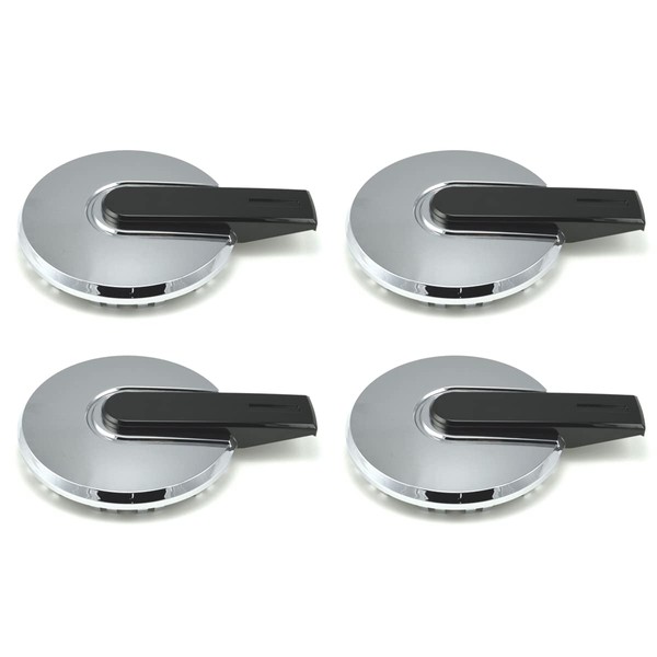 Set of 4 New Chrome & Black Bar Wheel Rim