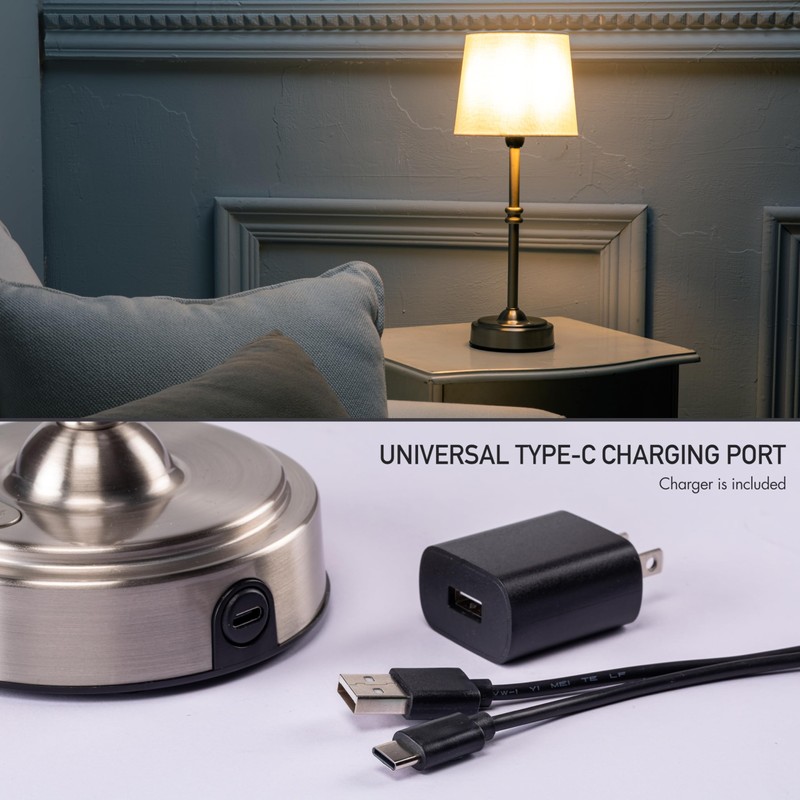 O’Bright Seraph - Cordless LED Table Lamp with Dimmer, Built-in