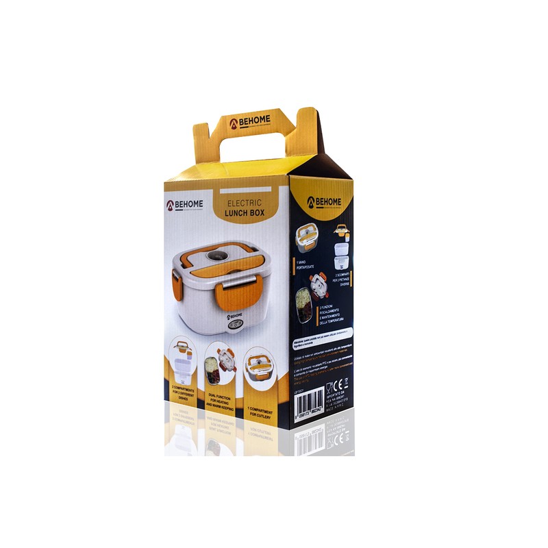 BEHOME Electric Food Warmer Plastic Yellow 1.5 L