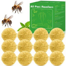 12Pack Wasp Repellent Outdoor - Natural Wasp Deterrent for Outdoor Use, Long-Lasting Protection for Porch, Patio, Deck & Garden, Safe for Family and Pets
