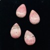 PremiumBead Sweet Pink Rhodochrosite 15x10mm Teardrop Beads | 4 Beads