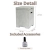 AmazStove Fire Pit Series Stainless Steel Round (21 * 16