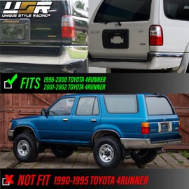 USR DEPO 96-02 4 Runner Tail Lights - Plug and Play Smoke LED Rear Tail Lamps Set (Left + Right) Compatible with 1996-2002 Toyota 4Runner (Black Smoked Lens, Amber Bulbs/Sockets Included)