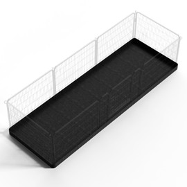 PJYuCien Rectangle Playpen Bottom Pad- Stabilize The Dog Play Pen, Fits 8 Panels 24" Width Metal Dog Playpen -24"x72" Assembly Size 600D Oxford Cloth Waterproof Playpen Bottom (Only Bottom Pad)