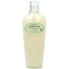 Dr Adorable - 8 oz - Coconut Oil 76 Degree - 100% Pure Natural Organic Cold Pressed