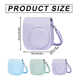 Nchdewui Instant Camera Accessories Compatible with Instax Mini 12, Instant Camera Accessory Set, Beautiful Gift Set Including Camera Bag, Photo Album, Photo Frame, Photo Sticker, etc, blue