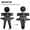 LUORNG Car Clip Phone Holder Plastic Backboard 17mm Ball Vent