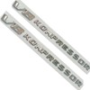 2PCS Chrome Compatible with Car V8 Kompressor Letters Side Adhesive