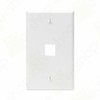 Unbranded 5 PACK Wall Plate 4 Port White Keystone Jack