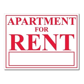 VictoryStore Realtor Yard Signs: Apartment for Rent Sign - Set of 2-18 inches x 24 inches - Two Sided - Great for Renting Apartment Includes 4 Stakes