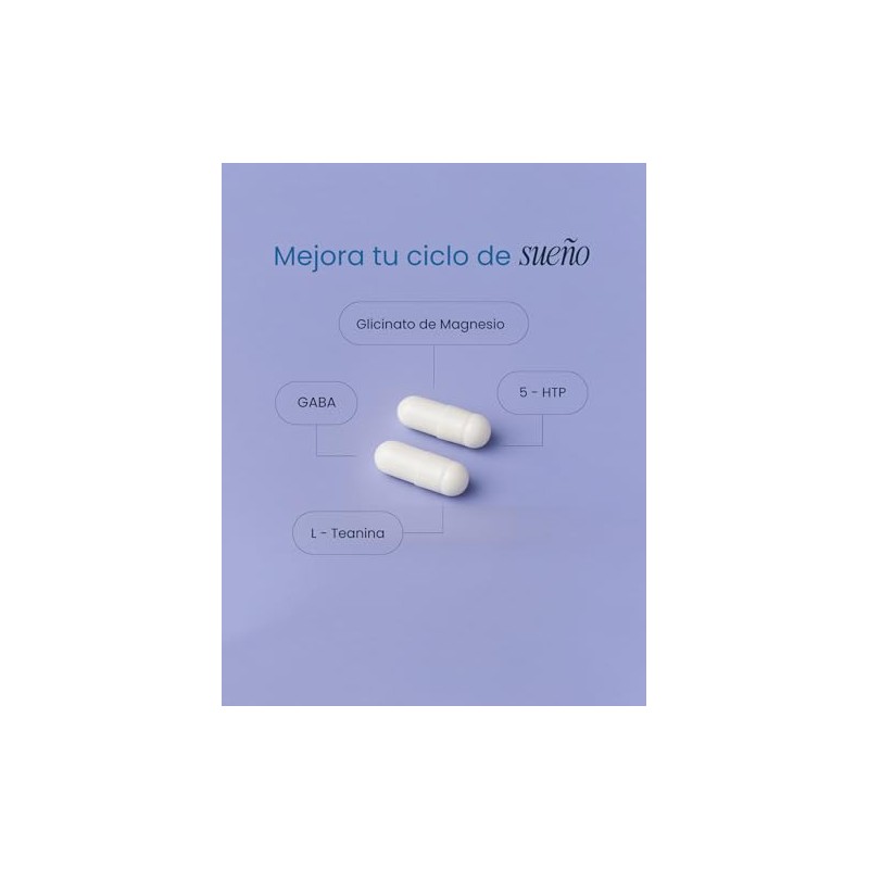nutriADN SLEEP SUPPORT GABA, 5-HTP Glicinato de Magnesio, Teanina 50