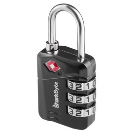 SharkByte TSA Luggage Locks, 3 Digit Security Travel Combination Padlock, Travel Lock for Suitcase, Luggage Suitcase, Zipper, Backpack, Travel Bag, Gym, Locker